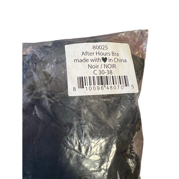 We are HAH Free People NWT After Hours Bra Noir Black 30-38 C Coquette Sexy - Picture 9 of 9